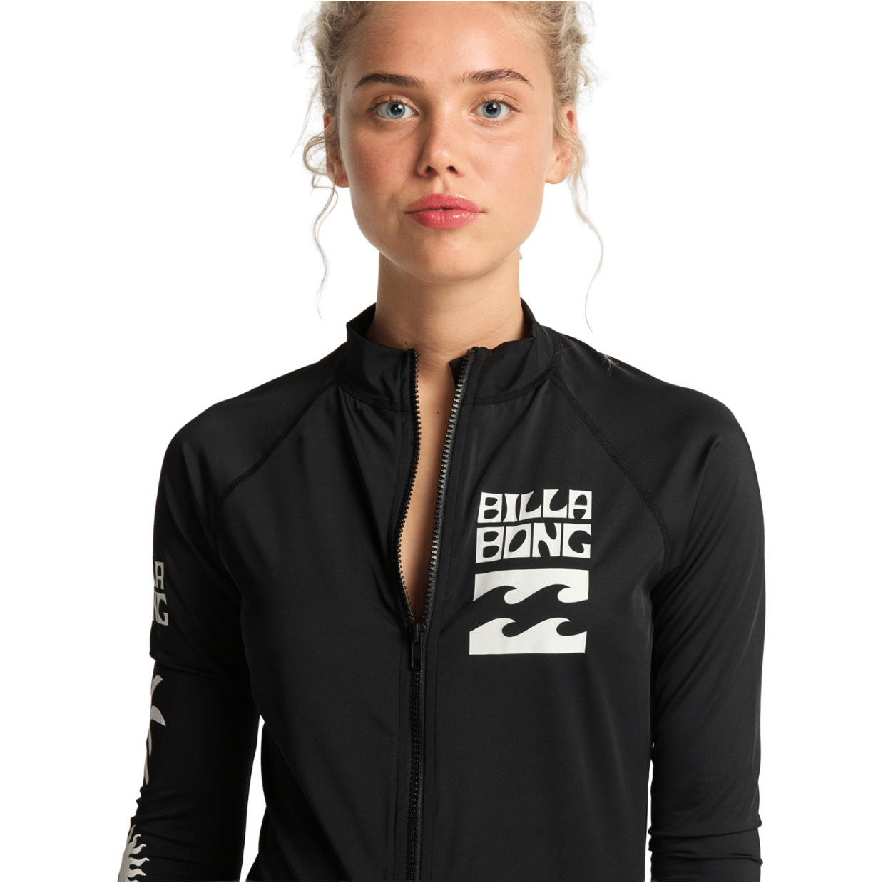 2026 Billabong Womens Surf Capsule Full Zip Lycra Vest EBJWR03034 - Black
